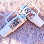 All American Chihuahua Dog Dad Patriotic US Flag Insulated Tumbler 4th of July Gift Customized Name Tumbler Personalized With Lid Engraved 40oz with Lid - Image 4
