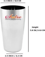 Satre Online and Marketing Stainless Steel Plain Lassi Glass or Water Glass Set 2, Tumbler Set, Unbreakable Glasses (2 Pcs) - Image 3