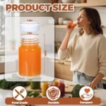 AuroTrends 2 oz Glass Bottles with Lids 16 Pack, Leak-Proof Ginger Shot Bottles with Caps (White), Ideal for Protein Powder, Juice, Samples, Whiskey(Dishwasher Safe & Refrigerator Safe Only) - Image 3