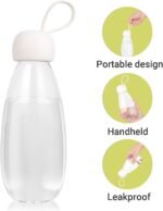 emoi BPA Free Water Bottle, 16oz/480ml Cute Water Bottle with Carrying Strap, Ideal for Kids Boys Girls Students Women Healthy Hydration-White - Image 4