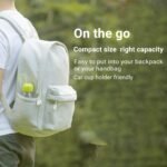 emoi BPA Free Water Bottle, 16oz/480ml Cute Water Bottle with Carrying Strap, Ideal for Kids Boys Girls Students Women Healthy Hydration-White - Image 6