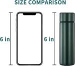 Cute Thermos Water Bottle - 5 Oz Mini Insulated Stainless Steel Bottle - Keeps Cold for 12 hours, Hot for 6 hours, Perfect for Purse or Kids Lunch Bag (Emerald Green) - Image 4