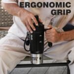 32 oz Insulated Tumbler with Handle and Straw - Premium 316 Stainless Steel Leak-Proof Water Bottle, Ideal for Gym, Office, Travel & Outdoors, Tactical Insulated Mug - Tactical Matte Black - Image 7