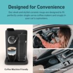 NOVA CERAMICS 12oz Travel Coffee Mug - Unique Microwave & Dishwasher Safe Tumbler With Lid - Gifts For Women & Men - Image 4