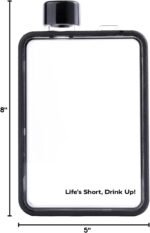 LifeSpan Fitness 13oz Flask Water Bottle, portable travel bottle for Outdoor Sport Gym Hiking, Black - Image 3