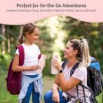 ADM & EVE Kids Silicone water bottle Eco Friendly, DENT Proof Soft light weight School Water bottle with Straw great for toddlers. Kids essentials Travel - Image 6