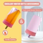 2Pack Silicone Straw Replacement for Owala Water Bottle & Tumbler,Leak-Proof Food Grade Kids Straw,Removable Replacement Lid Part,Dish Washer Safe,Make Kids Love Driking - Image 3