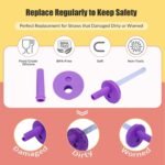 2Pack Silicone Straw Replacement for Owala Water Bottle & Tumbler,Leak-Proof Food Grade Kids Straw,Removable Replacement Lid Part,Dish Washer Safe,Make Kids Love Driking - Image 4