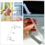 XGZ Kawaii Bear Water Bottle,Cute Water Bottles with Adjustable & Removable Shoulder Strap, Large Capacity Straw Bottle for Outdoor and Indoor Activities,1000ml/34oz (brown) - Image 3