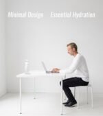 32oz/1L Sport Water Bottle, Light Tritan, Quick-Open Chug Lid/Straw 2-in-1, Leak-Proof, Dishwasher-Safe, BPA-Free, Drop-Resist & Scratch-Resist for Travel/Gym/Office (Clear Minimalism) - Image 3