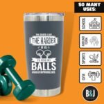 Brooke & Jess Designs - Find My Balls 20 oz Golfer Multipurpose Insulated Water Bottle Tumbler Travel Coffee Mug - Golf Gifts for Men, Golf Stuff Gifts for Fathers Day, Birthday Gifts for Dad - Image 5