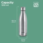 Milton Duo DLX 500 Thermosteel 24 Hours Hot and Cold Water Bottle, 1 Piece, 500 ml, Silver | Leak Proof | Office Bottle | Gym | Home | Kitchen | Hiking | Trekking | Travel Bottle - Image 4