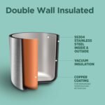 Milton Duo DLX 500 Thermosteel 24 Hours Hot and Cold Water Bottle, 1 Piece, 500 ml, Silver | Leak Proof | Office Bottle | Gym | Home | Kitchen | Hiking | Trekking | Travel Bottle - Image 5