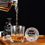 Whiskey Glass, Engraved Monogrammed Bourbon Glass, 10 oz Old Fashioned Cocktail Glass Personalized Whiskey Glass for Men, Bourbon Gifts Ideas for Dad, Husband, Groomsman Gifts-Letter H - Image 3