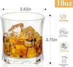 Whiskey Glass, Engraved Monogrammed Bourbon Glass, 10 oz Old Fashioned Cocktail Glass Personalized Whiskey Glass for Men, Bourbon Gifts Ideas for Dad, Husband, Groomsman Gifts-Letter H - Image 4