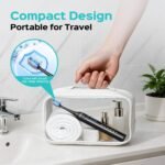 COSLUS Sonic Electric Toothbrush for Adults: 3 Intensities & 5 Modes Customized for Effective Yet Gentle Cleaning - 2 Types of Heads for Gentle or Daily Care, Travel & Family Home Use, Black, 1PC - Image 8