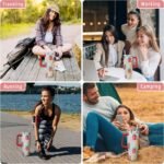 Sunmdecor Mother's Day Gift for Mom Grandma - Pioneer Woman Tumbler with Handle and Silicone Straws - 40 Oz Flower Cups Insulated Tumbler - Birthday Gifts for Women Girlfriend - Image 4