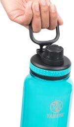 Takeya Tritan Sports Water Bottle with Spout Lid, 40 oz, Ocean - Image 3