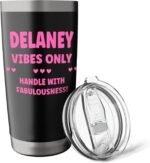 DELANEY Personalized Name Funny Cute Custom DELANEY Name Stainless Steel Insulated Tumbler - Image 5