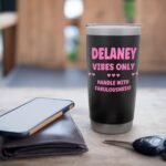 DELANEY Personalized Name Funny Cute Custom DELANEY Name Stainless Steel Insulated Tumbler - Image 7