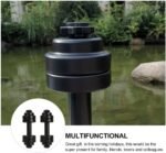 GANAZONO Dumbbell Shaped Sports Water Bottle 2-Pack Leak Proof Fitness Water Kettles for Yoga Workout Filled with Liquid 10.43X3.74X3.74In Odorless Wear-Resistant Design - Image 4