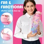 7 Year Old Girl Birthday Gifts, Tween Girl Gift Set with 25oz Water Bottle, Socks, Bracelet & DIY Diamond Kit, Cute Birthday Presents for Girls Age 7 - Image 3