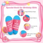 7 Year Old Girl Birthday Gifts, Tween Girl Gift Set with 25oz Water Bottle, Socks, Bracelet & DIY Diamond Kit, Cute Birthday Presents for Girls Age 7 - Image 5