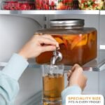 MosJos Glass Drink Dispenser for Fridge - Stainless Steel Spigot Mason Jar Dispenser with Wide Opening & Easy-Fill - Beverage Storage for Outdoor, Water, Iced Tea, Juice, Sangria & Detergent, 1 GALLON - Image 3