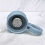 purifyou Replacement Cap for 40, 32, 22, 12 oz Reusable Glass Water Bottle with Time & Volume Markings, Non-Slip Silicone Sleeve, Stainless Steel Lid Insert, Sports Bottle for Water, Juice (Iceblue) - Image 6