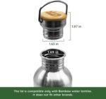 Bambaw Water Bottle Lid Replacement Does not fit all Bottles, Stainless Steel Wide Mouth Lid, Screw Top Water Bottle Cap, BPA Free - Image 5