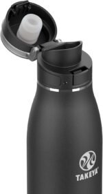 Takeya Traveler Leakproof Coffee Mug - Carrying Loop - Insulated Drinkware for Everyday Use - Durable & Portable with Spill-Proof Design - 17 oz, Onyx. - Image 3