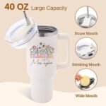 Personalized Teacher Appreciation Gifts, Custom 40 oz Tumbler with Handle and Straw, Customized Insulates Cup, Back to School Teacher Gifts - Image 4