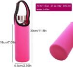 4 PCS Water Bottle Carrier with Shoulder Strap 16oz-21oz, Neoprene Sleeve Cup Holder Pouch with Carrying Handle for All Portable Sport Water Bottle -4 Colors - Image 3