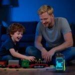 YuanDian Light Up Kids Water Bottle with 3D Train Design- 14 OZ Tritan BPA Free - Cool Drinking Cups Gift for School Kindergarten Boys and Girls Christmas Holiday - Image 4