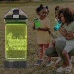 YuanDian Light Up Kids Water Bottle with 3D Train Design- 14 OZ Tritan BPA Free - Cool Drinking Cups Gift for School Kindergarten Boys and Girls Christmas Holiday - Image 6