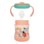 The First Years - Soft Spout Sippy Cup - Toddler Trainer Cup for 6+ Months -With Handles and Leak Proof Lid - 7 Oz - Floral Ladybug Print - 2 Count - Image 3