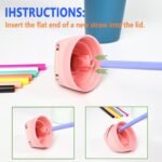 8pcs Replacement Straws for Owala FreeSip 24oz 32oz Bottle, Reusable Plastic Straws with Cleaning Cleaner Brush for Insulated Stainless Steel Water Bottle Tumbler Accessories(8 Color) - Image 4