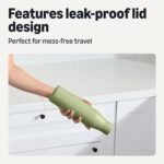 Amazon Basics Insulated Stainless Steel Water Bottle, 20 oz., BPA-Free, Olive - Image 5