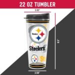 Rico Industries NFL Football Double Wall Mayhem 16oz Tritan Tumbler W Lid - Image 6