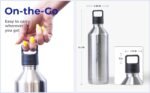 ThirtyO 30oz Stainless Steel Bottle Compatible with Sodastream Machines | Silver | Vacuum Sealed | Double Walled | Leak-Proof | Easy to Carry | Reusable Bottle - Image 4