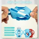 Silicone Sleeves with Handles for Mam Glass Baby Bottles 9oz,Anti Breakage Baby Bottle Holder with Handles 3 Pack - Image 6