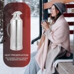 Hemoton 2L Stainless Steel Insulated Bottle Vacuum Flask Thermal Kettle for Hot and Cold Drinks Portable Tea Coffee Dispenser Water Container - Image 4