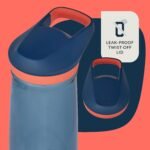 Contigo Kids’ Micah Water Bottle with Leak-Proof Lid, 20oz, Blueberry/Coral - Image 3