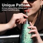 OBALL Titanium Small water bottle, No Flavor Trans Insulated Bottle with 2 Lid, Lightweight Water Bottle for Travel, Outdoor, Office,Gifts for Women Easy Carry (12 oz, Pink) - Image 4