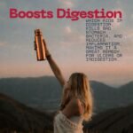 Handmade Pure Copper Water Bottle with Leak-Proof Lid, Ayurvedic Copper Drinking Bottle for Daily Hydration BPA-Free Reusable Metal Water Bottle for Home Yoga Sport & Travel - 34oz - Image 3