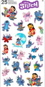 Stitch Travel Cup Set - Lilo & Stitch 13oz Drinking Cup Bundle of 2 BPA-Free Bottles with Lid & Straw & Stickers | Disney Toddler School Supplies - Image 4
