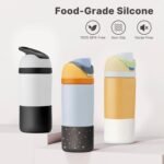 Silicone Boot for Owala 14/16 oz Water Bottle, Anti-Slip Protective Sleeve for Owala 12 oz Kids Tumbler, Boot Bottom Base fit Flip 14 oz Insulated Stainless-Steel Water Bottle (Glitter White) - Image 8