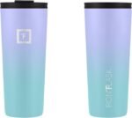 IRON °FLASK Classic Tumbler - Vacuum Insulated Stainless Steel Water Bottle, Double Walled, Drinking Cup, Insulated Travel Mug (Cotton Candy, 24 oz Solid Lid) - Image 5