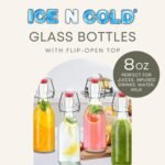 Glass Swing Top Bottles | Flip Top Glass Bottles for Limoncello, Syrups, Oils, Vinegar, Extracts & Beverages | Airtight Reusable Glass Bottles (6-Pack, MEDIUM (250ml | 8.5oz)) - Image 3