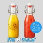 Glass Swing Top Bottles | Flip Top Glass Bottles for Limoncello, Syrups, Oils, Vinegar, Extracts & Beverages | Airtight Reusable Glass Bottles (6-Pack, MEDIUM (250ml | 8.5oz)) - Image 5